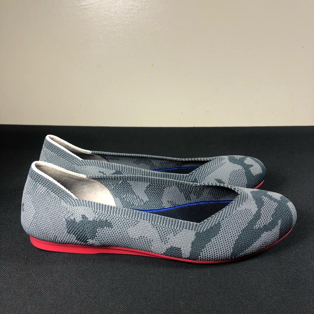 Rothy’s Grey Camo Shoe.